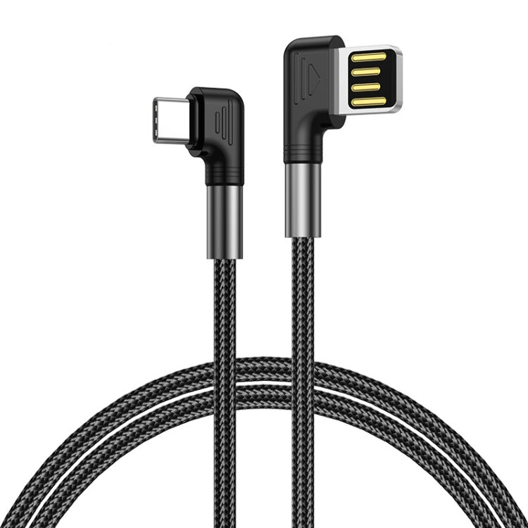 ENKAY 3A Elbow Reversible USB to Elbow Type-C Fast Charging Data Cable, Length:0.5m - USB-C & Type-C Cable by ENKAY | Online Shopping UK | buy2fix