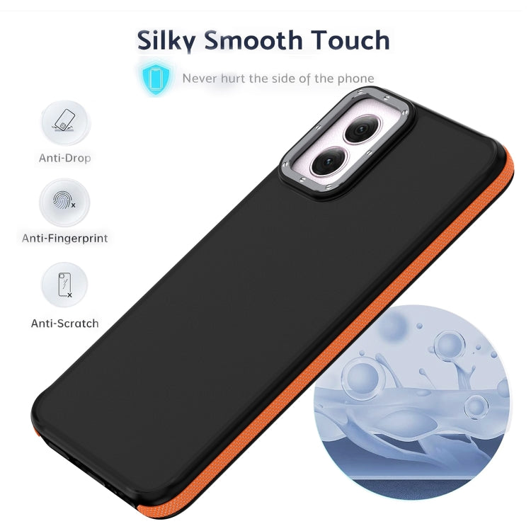 For Motorola Moto G Play 2024 Dual-Color Shockproof TPU Phone Case(Grey) - Motorola Cases by buy2fix | Online Shopping UK | buy2fix