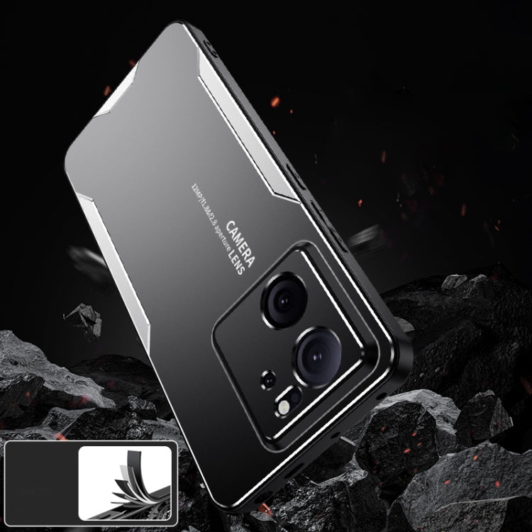 For Xiaomi Redmi K60 Ultra Blade Series TPU Hybrid Metal Phone Case(Blue) - Redmi K60 Ultra Cases by buy2fix | Online Shopping UK | buy2fix