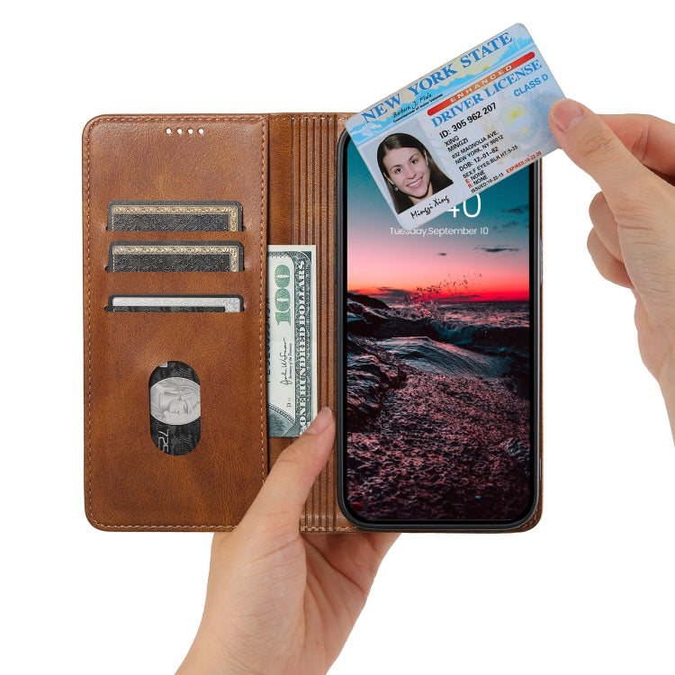 For Samsung Galaxy S24 Ultra 5G Suteni J02 Oil Wax Wallet Leather Phone Case(Brown) - Galaxy S24 Ultra 5G Cases by Suteni | Online Shopping UK | buy2fix