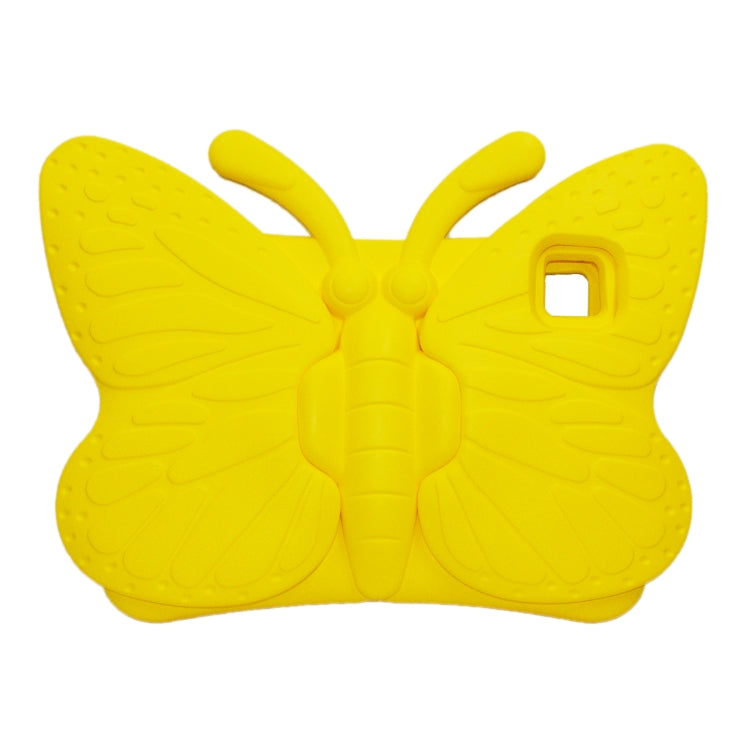 For iPad Air 11 2024 Butterfly Bracket Kids EVA Shockproof Tablet Case(Yellow) - iPad Air 11 2024 Cases by buy2fix | Online Shopping UK | buy2fix