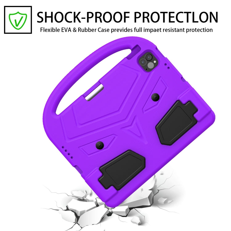 For iPad Pro 11 2024 Sparrow Style Shockproof Kickstand EVA Tablet Case(Purple) - iPad Pro 11 2024 Cases by buy2fix | Online Shopping UK | buy2fix