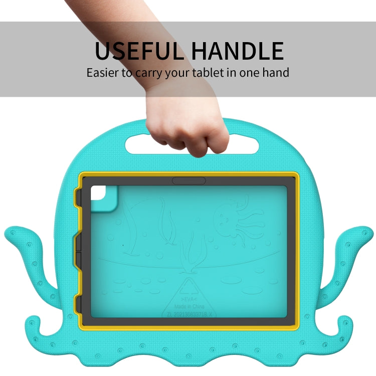 For iPad Air 11 2024 Octopus Style EVA Hybrid PC Shockproof Tablet Case with Strap(Glacial Green) - iPad Air 11 2024 Cases by buy2fix | Online Shopping UK | buy2fix