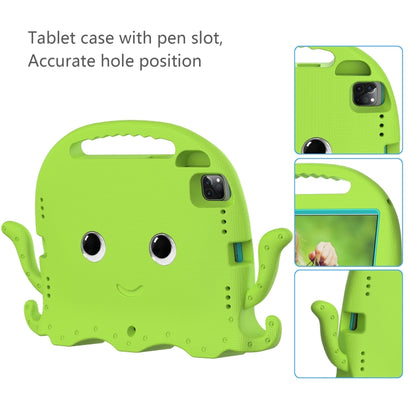 For iPad Pro 11 2024 Octopus Style EVA Hybrid PC Shockproof Tablet Case with Strap(Grass Green) - iPad Pro 11 2024 Cases by buy2fix | Online Shopping UK | buy2fix