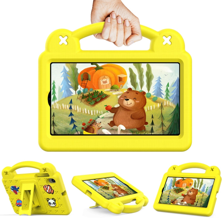 For Walmart Onn 7.0 Gen4 2024 Handle Kickstand Children EVA Shockproof Tablet Case(Yellow) - Others by buy2fix | Online Shopping UK | buy2fix