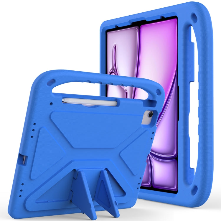 For iPad Pro 13 2024 Handle EVA Shockproof Tablet Case with Holder(Blue) - iPad Pro 13 2024 Cases by buy2fix | Online Shopping UK | buy2fix