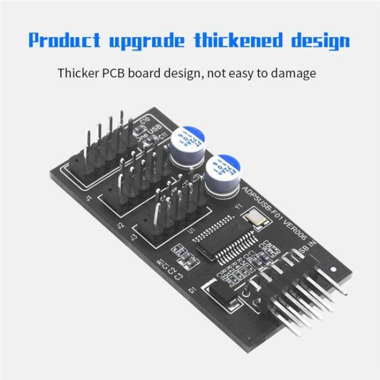 YNS-02 Extension Cable Card Motherboard USB 2.0 9-pin to 3x 9-pin Adapter - Others by buy2fix | Online Shopping UK | buy2fix