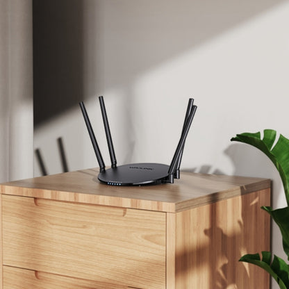 WAVLINK WN530G3 4x 5dBi Foldable Antenna AC1200 Dual Band Wireless Repeater Router, Plug:EU Plug - Wireless Routers by WAVLINK | Online Shopping UK | buy2fix