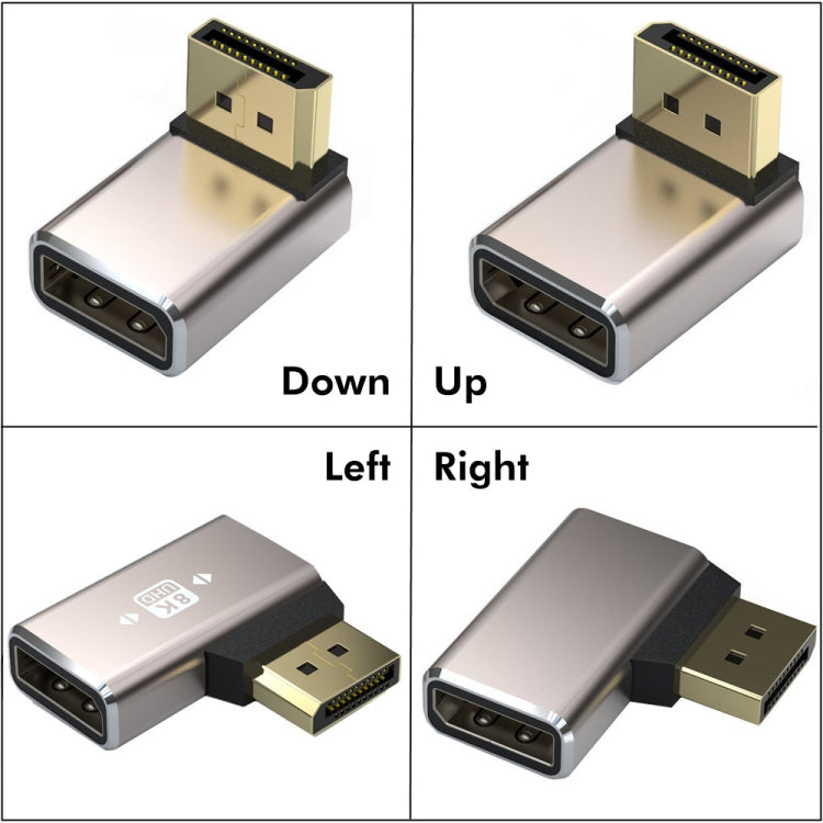 JUNSUNMAY 8K 60Hz PD1.4 Male Displayport to Female Displayport Adapter Converter, Angle:Right -  by JUNSUNMAY | Online Shopping UK | buy2fix