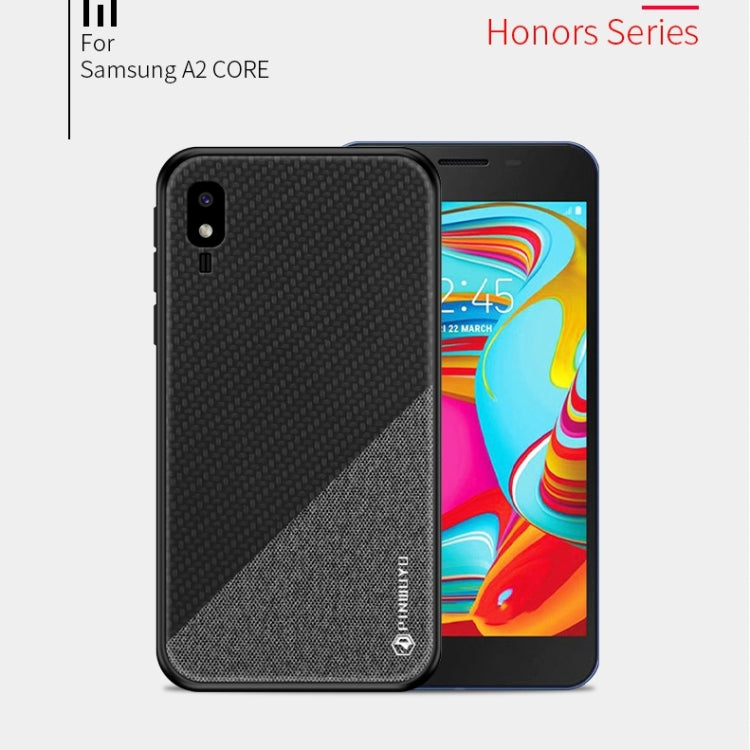 PINWUYO Honors Series Shockproof PC + TPU Protective Case for Galaxy A2 Core(Black) - Galaxy Phone Cases by PINWUYO | Online Shopping UK | buy2fix