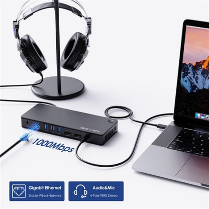 WAVLINK UTD22 Support 96W Laptop Charging USB4 Docking Station Dual Monitor USB-C Hub(AU Plug) -  by WAVLINK | Online Shopping UK | buy2fix