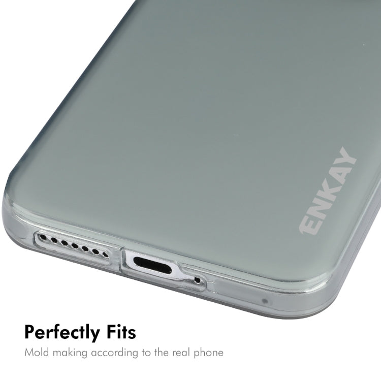 For Xiaomi 14 ENKAY Hat-Prince Translucent Matte TPU Soft Phone Case(White) - 14 Cases by ENKAY | Online Shopping UK | buy2fix