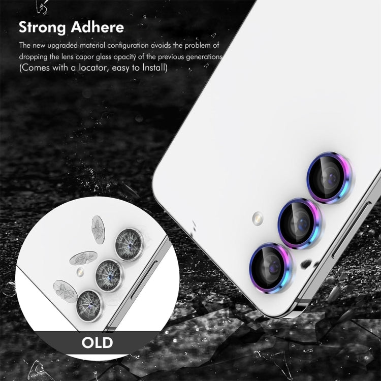 For OPPO Reno12 / Reno12 Pro Global ENKAY Hat-Prince 9H Rear Camera Lens Aluminium Alloy Tempered Glass Film(Silver) - Reno12 Pro Tempered Glass by ENKAY | Online Shopping UK | buy2fix