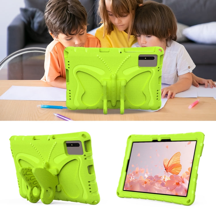 For Lenovo Tab M11 / Xiaoxin Pad 11 2024 Butterfly Bracket EVA Shockproof Tablet Case(Grass Green) - Lenovo by buy2fix | Online Shopping UK | buy2fix