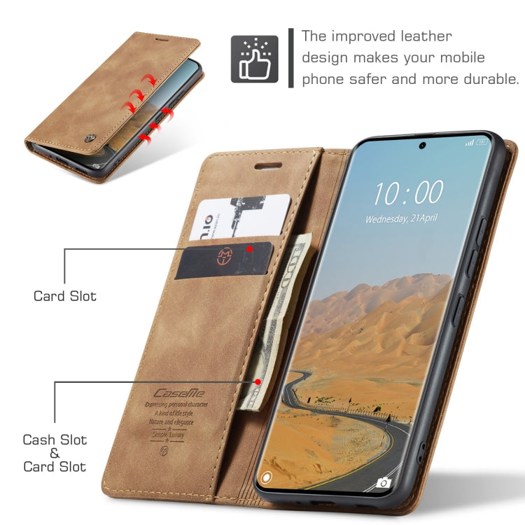 For Redmi Note 14 Pro 5G CaseMe 013 Multifunctional Horizontal Flip Leather Phone Case(Brown) - Note 14 Pro Cases by CaseMe | Online Shopping UK | buy2fix