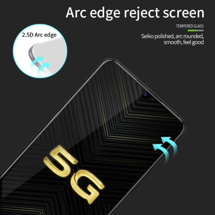 PINWUYO 9H 2.5D Full Screen Tempered Glass Film for vivo iQOO Pro 5G(Black) - vivo Tempered Glass by PINWUYO | Online Shopping UK | buy2fix