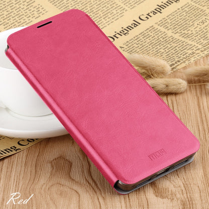 For Oneplus 6 MOFI Rui Series Classical Leather Flip Leather Case With Bracket Embedded Steel Plate All-inclusive(Red) - OnePlus Cases by MOFI | Online Shopping UK | buy2fix