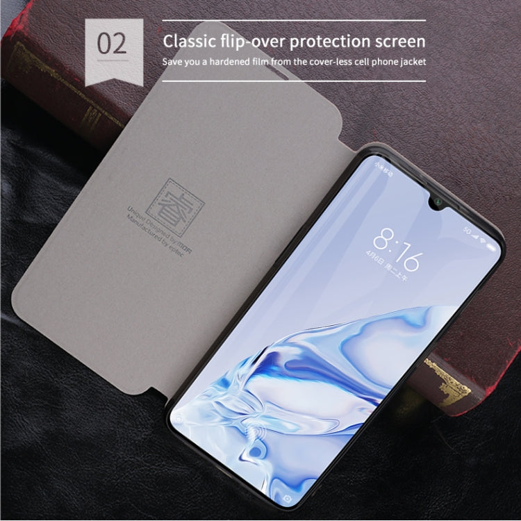 For Xiaomi  Mi 9 Pro MOFI Rui Series Classical Leather Flip Leather Case With Bracket Embedded Steel Plate All-inclusive(Blue) - Xiaomi Cases by MOFI | Online Shopping UK | buy2fix