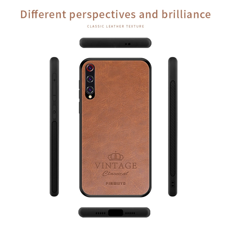 For Xiaomi Mi 9 Pro PINWUYO Pin Rui Series Classical Leather, PC + TPU + PU Leather Waterproof And Anti-fall All-inclusive Protective Shell(Red) - Xiaomi Cases by PINWUYO | Online Shopping UK | buy2fix