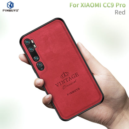 For Xiaomi CC9 Pro / Note10 PINWUYO Zun Series PC + TPU + Skin Waterproof And Anti-fall All-inclusive Protective Shell(Red) - Xiaomi Cases by PINWUYO | Online Shopping UK | buy2fix