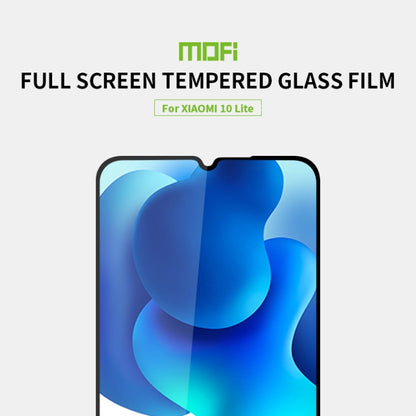 For Xiaomi 10 Lite MOFI 9H 2.5D Full Screen Tempered Glass Film(Black) -  by MOFI | Online Shopping UK | buy2fix