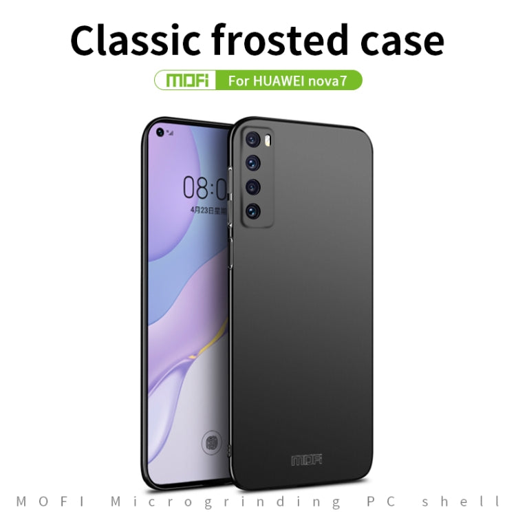 For Huawei Nova 7 MOFI Frosted PC Ultra-thin Hard Case(Black) - Huawei Cases by MOFI | Online Shopping UK | buy2fix