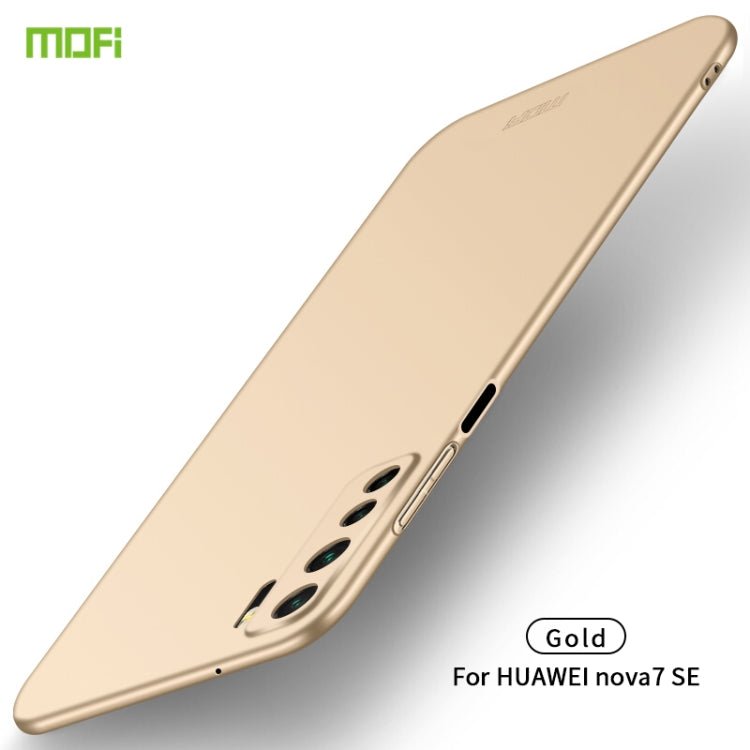 For Huawei Nova 7 SE MOFI Frosted PC Ultra-thin Hard Case(Gold) - Huawei Cases by MOFI | Online Shopping UK | buy2fix