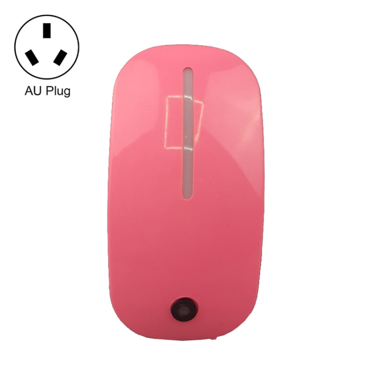 A66 Mouse Type LED Intelligent Light Control Night Light, Plug:AU Plug(Pink) - Sensor LED Lights by buy2fix | Online Shopping UK | buy2fix