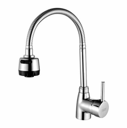 Kitchen Faucet Anti-splash Head Wash Basin Sink Universal Rotatable Faucet Full Copper Joint, Style:Hot & Cold Water - Faucets & Accessories by buy2fix | Online Shopping UK | buy2fix