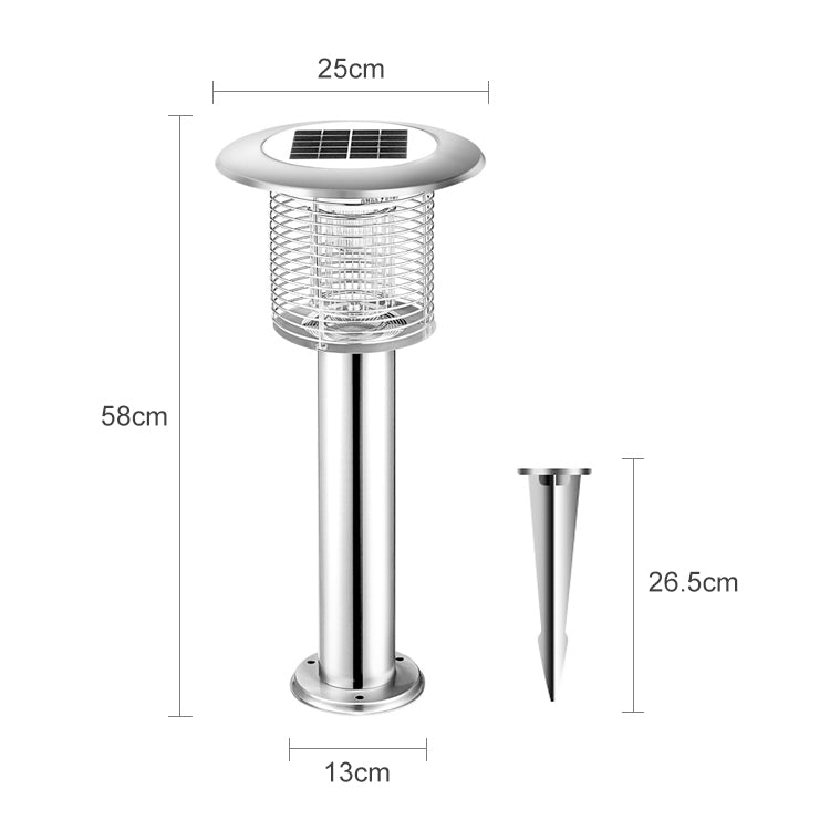 Outdoor Solar Waterproof Mosquito Lamp Mosquito Repellent, Color:TM03 Silver - Outdoor Insect Repellent by buy2fix | Online Shopping UK | buy2fix