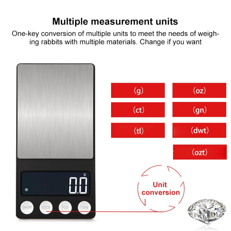 High-Precision Electronic Scale Mini Portable Jewellery Medicine Scale, Style:100g/0.01g - Jewelry Scales by buy2fix | Online Shopping UK | buy2fix