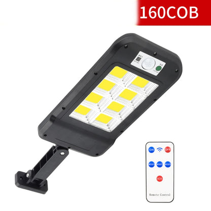 Solar Wall Light Outdoor Waterproof Human Body Induction Garden Lighting Household Street Light 8 x 20COB With Remote Control - Solar Lights by buy2fix | Online Shopping UK | buy2fix