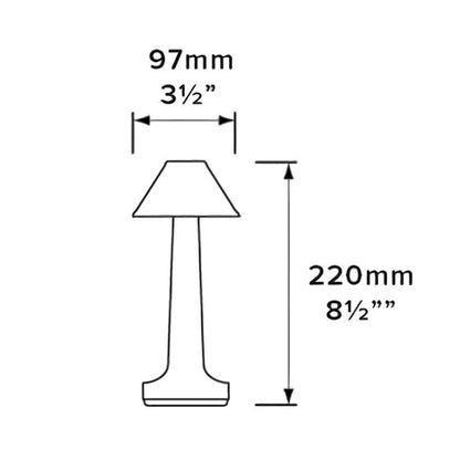 JB-TD001 LED Touch Table Lamp Cafe Restaurant Decoration Night Light, Specification: UK Plug(Golden) - Bedside Light by buy2fix | Online Shopping UK | buy2fix