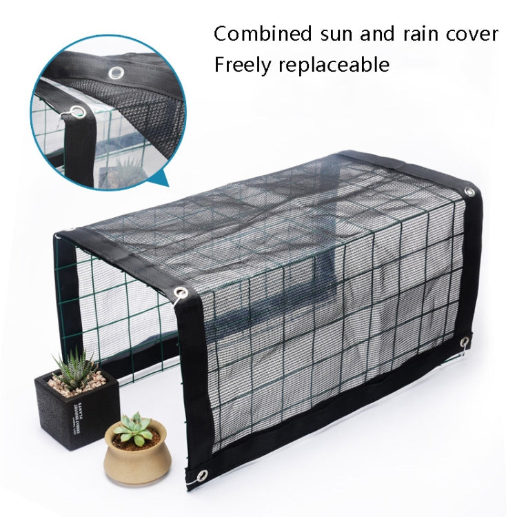 Rainproof Awning Thermal Insulation Round Wire Mesh Flower Stand Sun Shed, Specification: 50x48x36cm - Garden Netting by buy2fix | Online Shopping UK | buy2fix