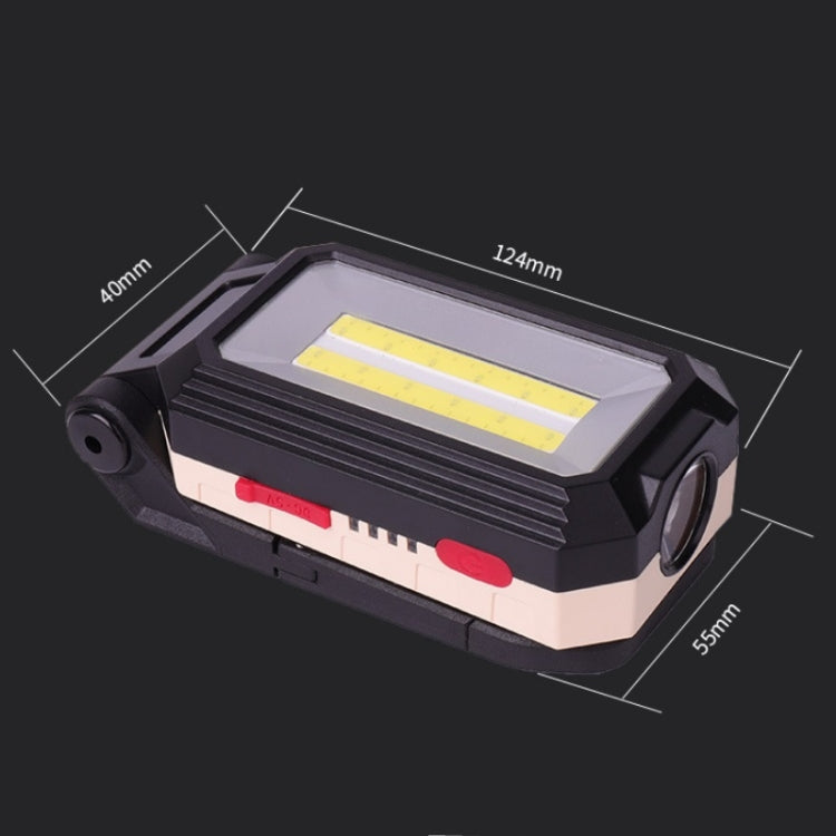 W559 2 COB + T6 Glare Car Inspection Working Light USB Charging LED Folding Camping Lamp with Hook + Magnet - Camping Lighting by buy2fix | Online Shopping UK | buy2fix