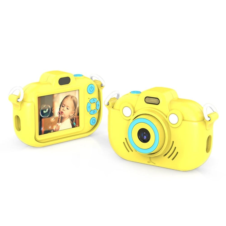 DC502 2.4-Inch 16X Zoom 2.7K Video Recording Children Digital Camera, Color: Yellow No Card(EU Plug) - Children Cameras by buy2fix | Online Shopping UK | buy2fix