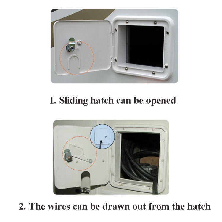 RV Accessories Square Wire Hatch Cover Yacht Accessories Wire Storage Box - Marine Accessories & Parts by buy2fix | Online Shopping UK | buy2fix