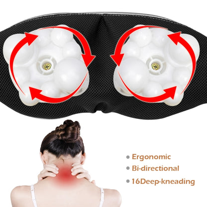 6 Keys Kneading Massage Shawl Cervical Massager, Specification: US Plug(Beige) - Massage & Relaxation by buy2fix | Online Shopping UK | buy2fix