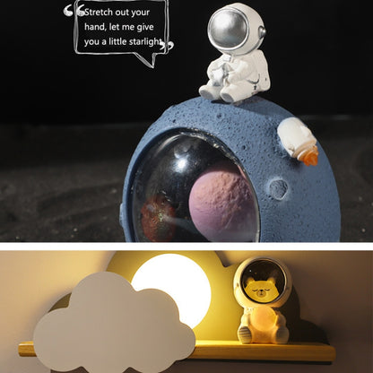 W1153 Resin Planet Night Light Home Decorations, Style: Puppy Astronaut - Night Lights by buy2fix | Online Shopping UK | buy2fix