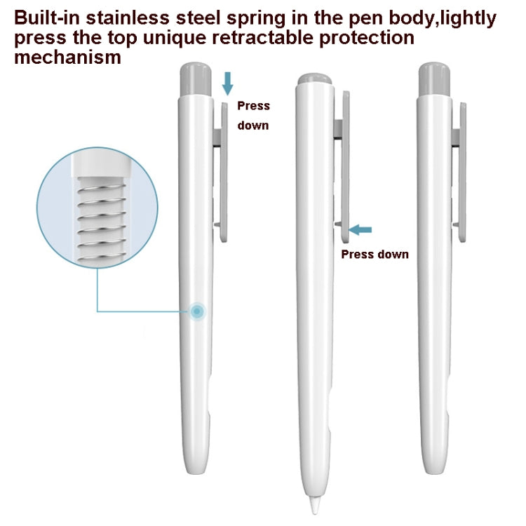 Double-Click Automatic Retractable Stylus Pen Case For Apple Pencil 2(Grass Green) - Pencil Accessories by buy2fix | Online Shopping UK | buy2fix