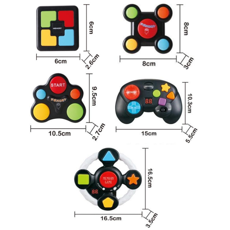 Children Educational Memory Training Game Machine, Style: Square - Pocket Console by buy2fix | Online Shopping UK | buy2fix