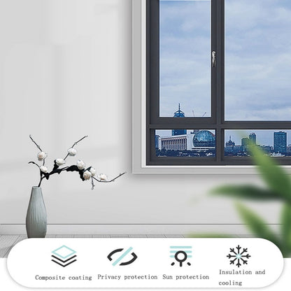 Sunscreen Shading Film One-way Perspective Anti-peeping Glass Sticker, Specification: 30x100cm(Light Blue Single Permeable) - Door & Window Films by buy2fix | Online Shopping UK | buy2fix