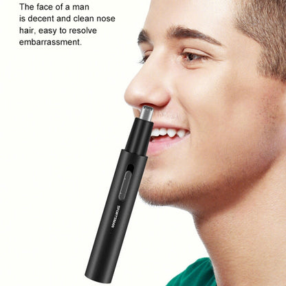 SPORTSMAN Metal Aluminum Tube Body Rechargeable Nose Hair Device, Style: Sideburns 2 In 1(Black) - Electric Shavers by buy2fix | Online Shopping UK | buy2fix