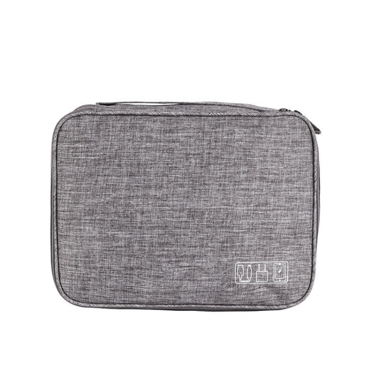 RH916 3 Layers Digital Collection Package Multi-Functional Data Cable Storage Package(Gray) - Digital Storage Bag by buy2fix | Online Shopping UK | buy2fix