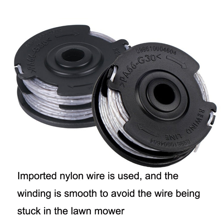 Lawnmower Nylon Double Layer Mowing Line Playing Rope Spool Replaces Greenworks(Black) - Lawn Mower, Saws & Accessories by buy2fix | Online Shopping UK | buy2fix
