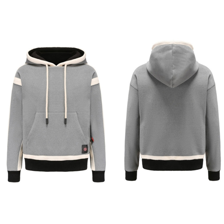 USB Smart Electric Heating Warming Thickened Hooded Sweatshirt, Size: M(Grey) - Hoodie by buy2fix | Online Shopping UK | buy2fix