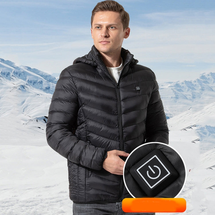 9 Zone Blue USB Winter Electric Heated Jacket Warm Thermal Jacket, Size: M - Down Jackets by buy2fix | Online Shopping UK | buy2fix