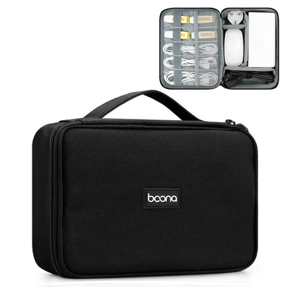 Baona Multifunctional Earphone Data Cable Digital Storage Bag, Spec: Single-Layer Box (Black) - Digital Storage Bag by Baona | Online Shopping UK | buy2fix