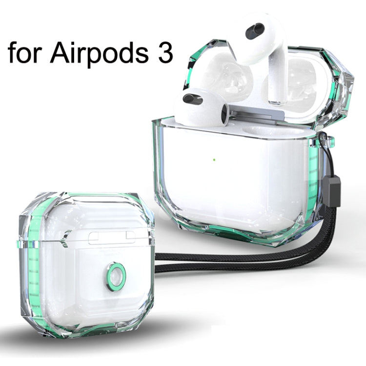 For AirPods 3 RJT-AP-03 Transparent Anti-fall Bluetooth Earphone Protective Sleeve(White) - For AirPods 3 by buy2fix | Online Shopping UK | buy2fix