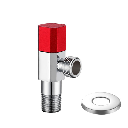 Hot and Cold Water Pipe Faucet 4 Points Water Stop Switch, Style: Valve Eight-side Red Label Alloy Wheel - Faucets & Accessories by buy2fix | Online Shopping UK | buy2fix